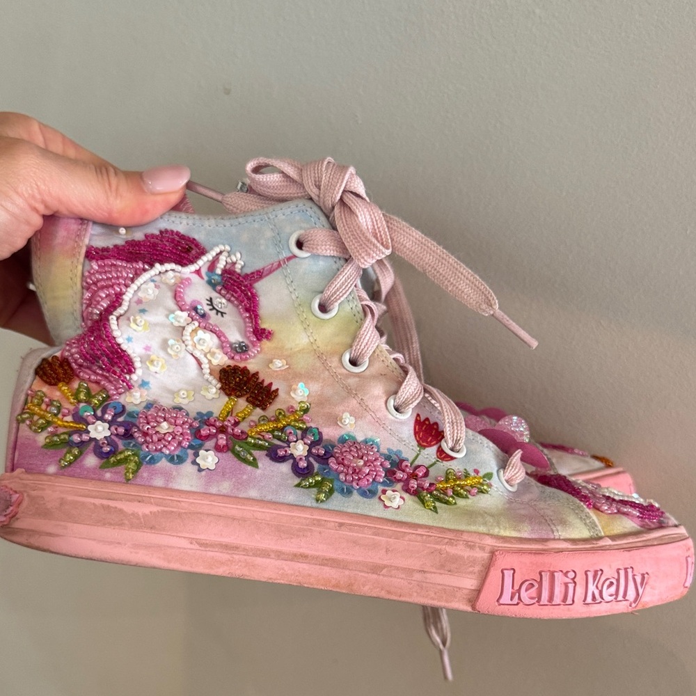 Lelli Kelly Kids Pink Unicorn Sneakers